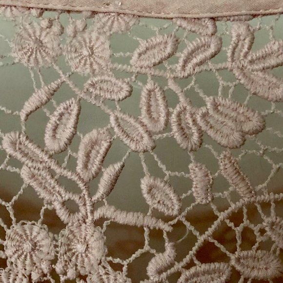 Guest Editor for Anthropologie Pink Cotton Gauze and Lace Top - S - Picture 9 of 12